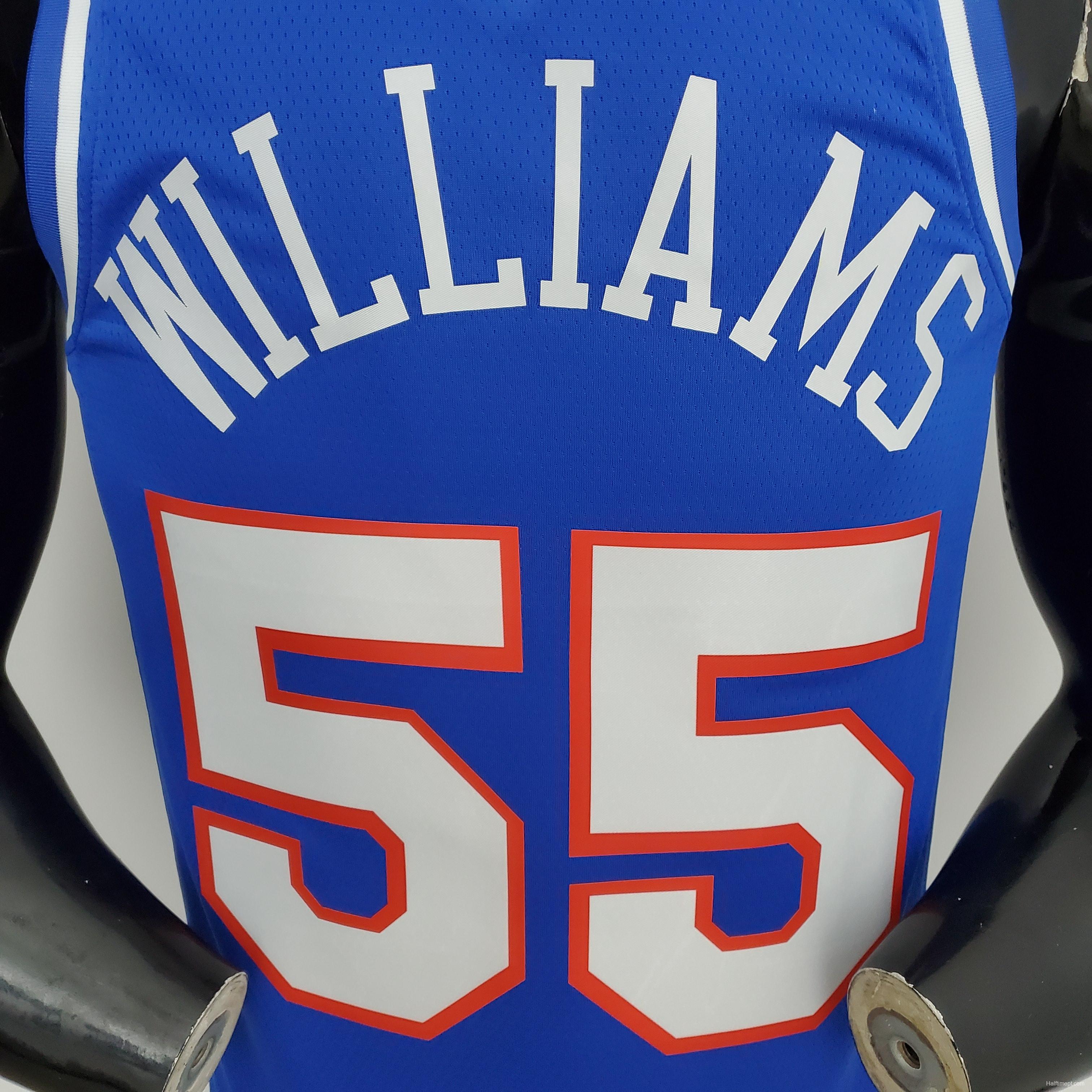 NBA Kings Williams#55 Blue City Edition Jersey