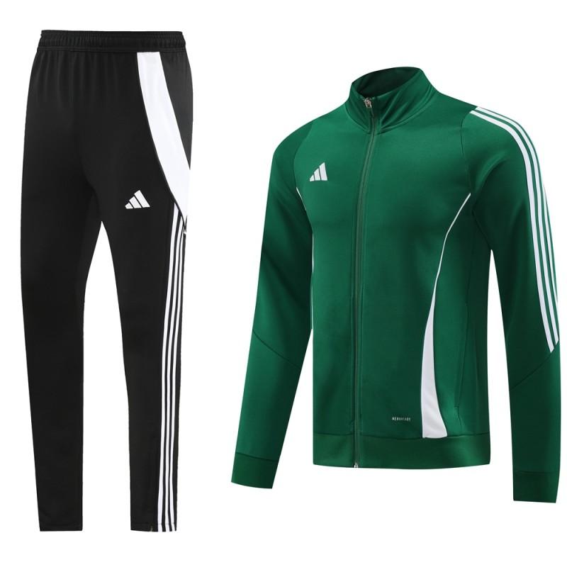 2024 Adidas Green/White Full Zipper Jacket+Pants
