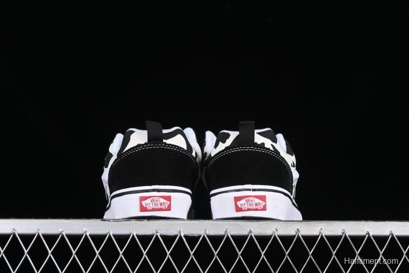 Vans Classics Knu Skool Cow Print Chunky Tongue Skate Shoes - VN0009QCB9P