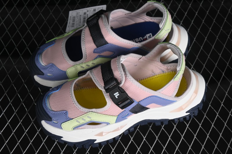 Fila Fusion Thick Sole Hard Candy Sandals - T12W421403FRB