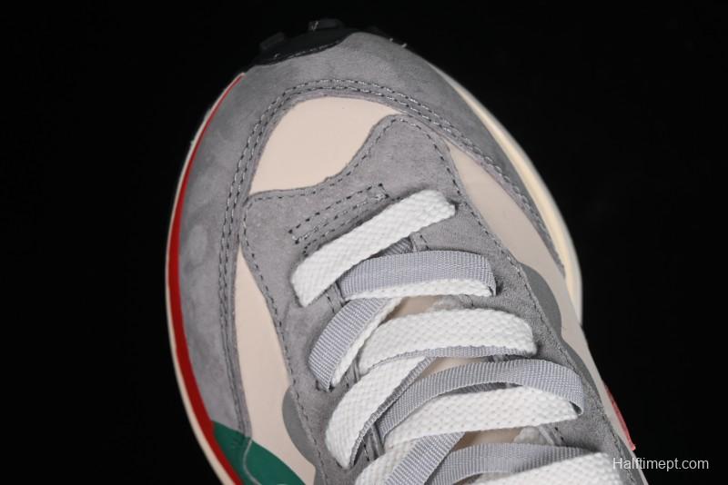 Nike Sacai VaporWaffle 3.0 Deconstructed Sneakers with Overlapping Swoosh and Dual Tongue - DD1875-107