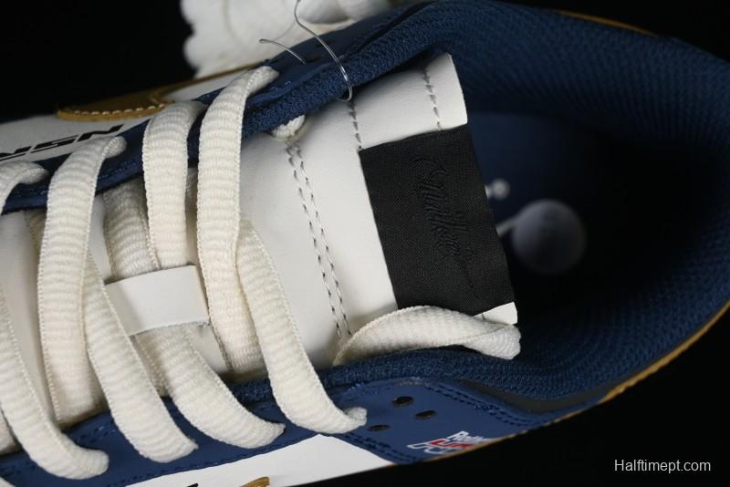 Nike SB Dunk Low Retro White Blue Collaboration Low-Top Casual Skateboarding Shoes - MU0232-365