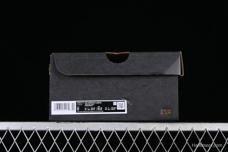 Nike Air Jordan 1 Low Golf Shoes White with Gum Sole - DD9315-111