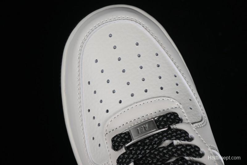 Supreme x Nike Air Force 1 '07 Low Casual Skate Shoes with Zoom Air Cushion - HD1968-009