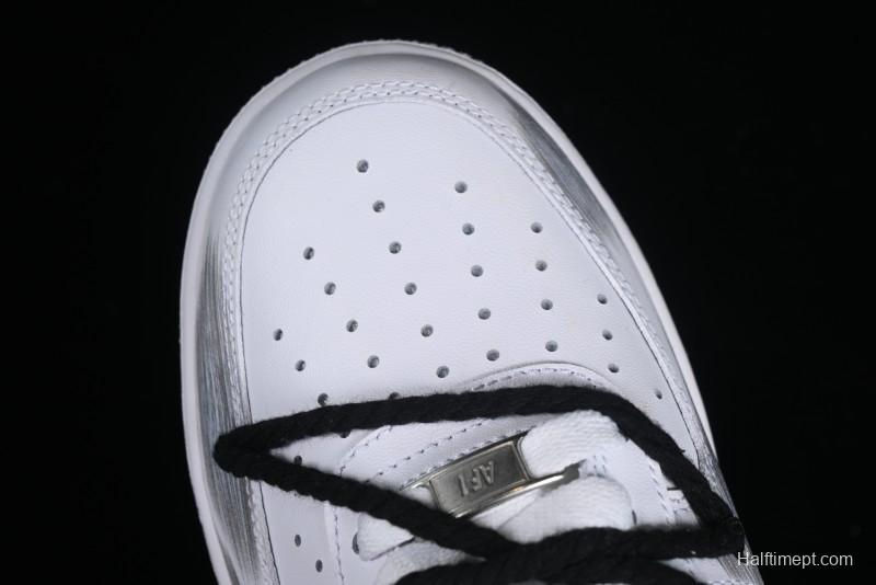 Nike Air Force 1 '07 Low Custom Anime Theme Spray Paint Swoosh Casual Sneakers - ZH0316-011