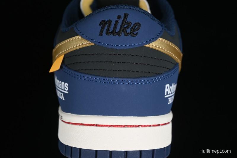 Nike SB Dunk Low Retro White Blue Collaboration Low-Top Casual Skateboarding Shoes - MU0232-365