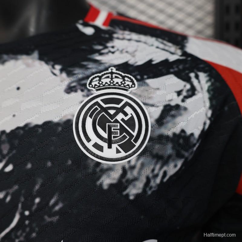 Player Version 25/26 Real Madrid Chinese Ink Painting Style Limited Edition Jersey with Emirates Sponsor