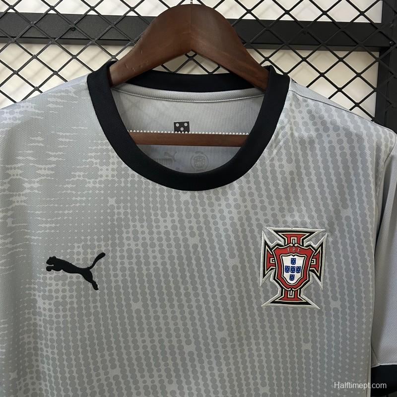 2025 Goalkeeper Portugal Grey Jersey