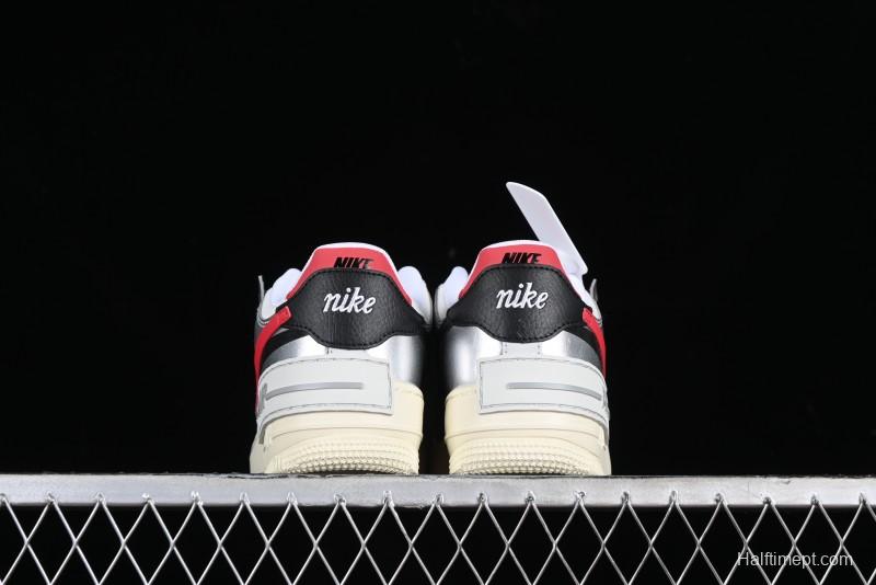 Nike Air Force 1 Shadow Lightweight Elevated Low-Top Casual Sneakers - FN6335-100