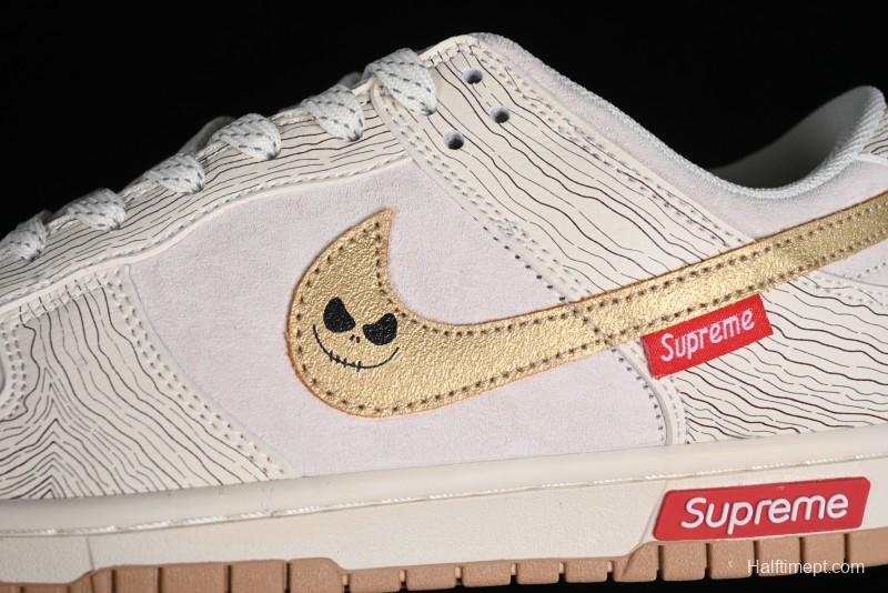 Supreme x Nike Dunk Low SB Skate Shoes with Zoom Air Cushion - XD6188-035