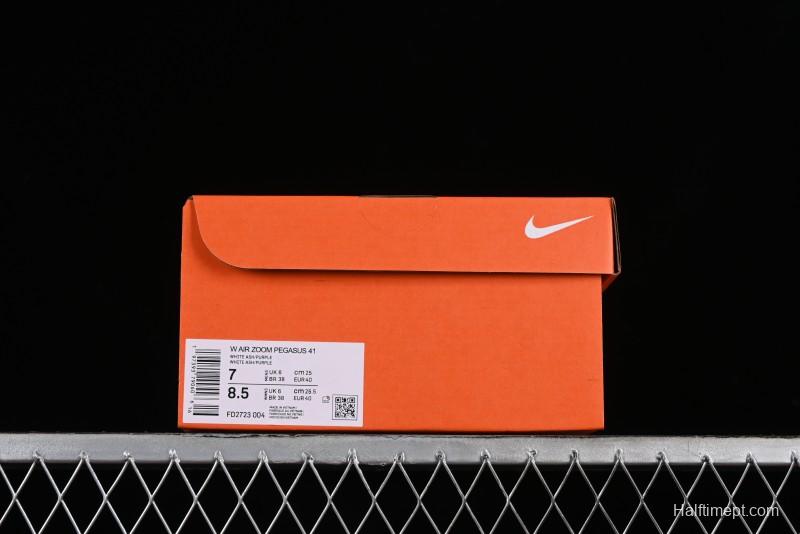 Nike Air Zoom Pegasus 41 Running Shoes with Breathable Mesh and Durable Outsole - FD2723-004