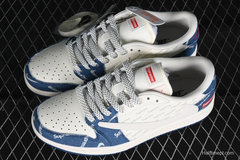 Nike Air Jordan 1 Low OG SP Travis Scott x Fragment Design Collaboration Sneakers - LJ5188-001