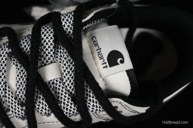 Nike SB Dunk Low Carhartt Collaboration - Strap Black Hook Anniversary High-End Custom Low-Top Casual Skate Shoes - SJ2068-265