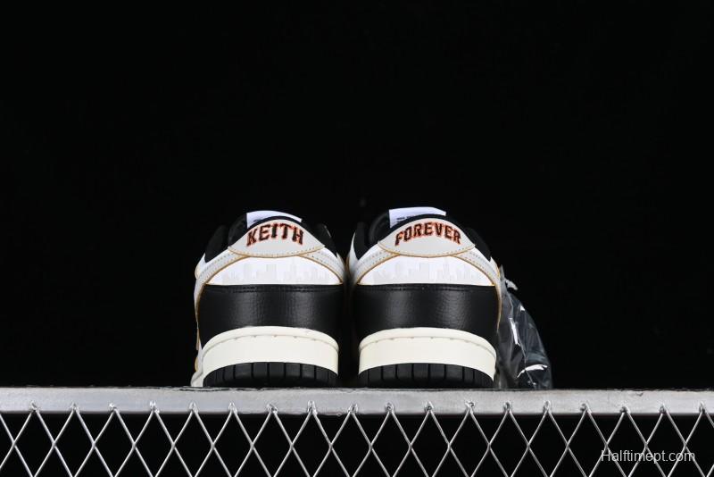 Nike HUF x SB Dunk Low "San Francisco" Black White Panda Skateboarding Shoes - FD8775-001