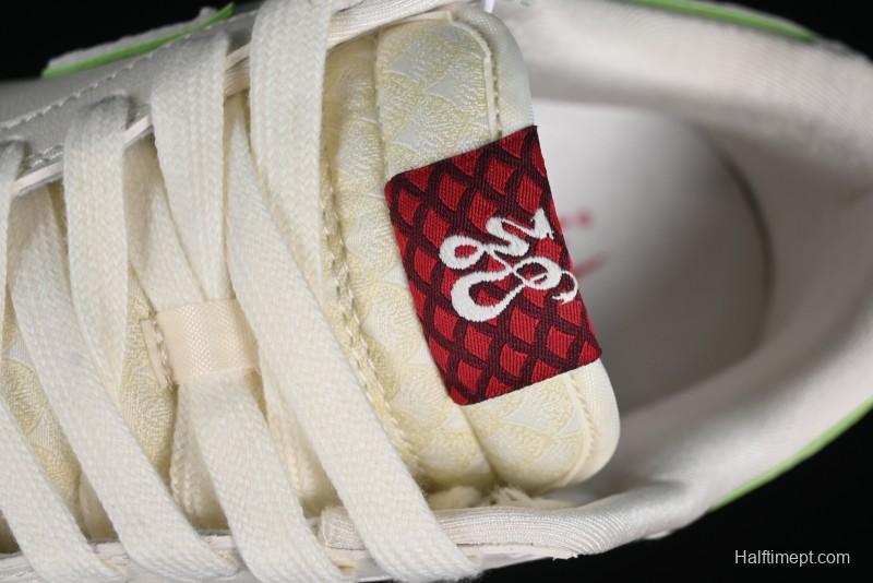 Nike SB Dunk Low Year of the Dragon Limited Edition - White Dragon Anniversary Custom Low-Top Casual Skate Shoes - CF3688-001