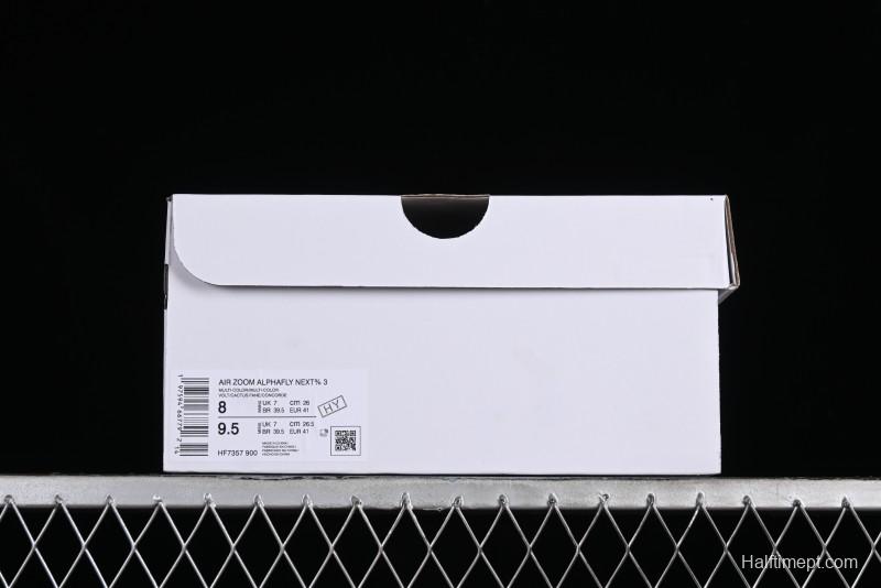 Nike Zoom VaporFly Next% 3 Prototype Super Marathon Running Shoes with Dual Air Zoom and Full-Length Carbon Fiber Plate - HF7357-900