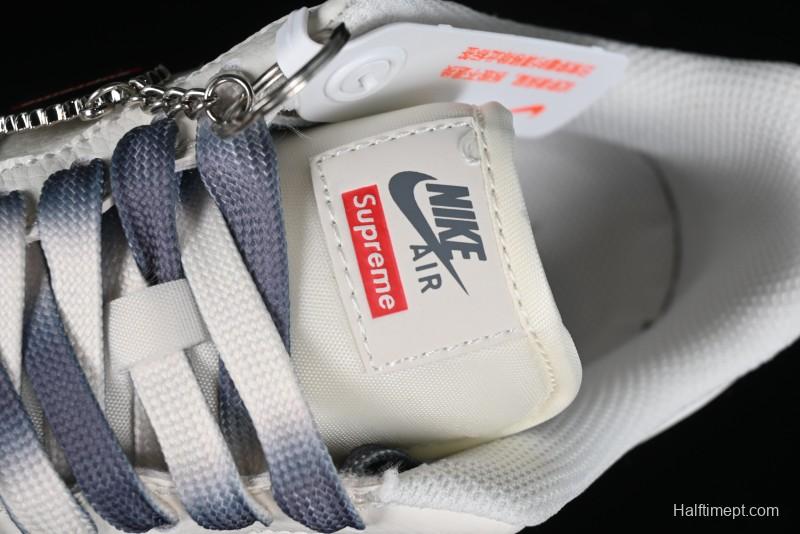 Nike Air Force 1 '07 Low LV Collaboration - White Grey Two-Tone Low-Top Casual Sneakers - XZ6188-005