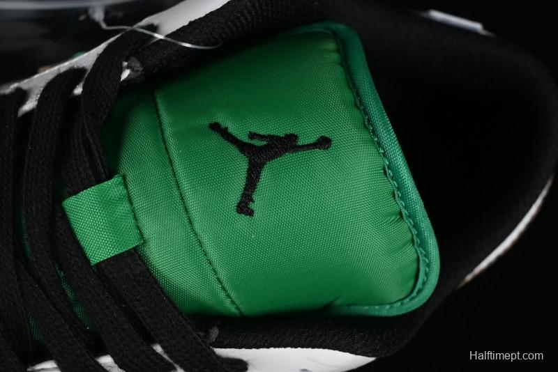 Nike Air Jordan 1 Low Retro Basketball Shoes with Panda Mischief Pioneer Rider Design - 553558-065