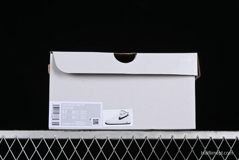 Nike Air Force 1 '07 Mid Casual Sneakers in White/Black - DV0806-101