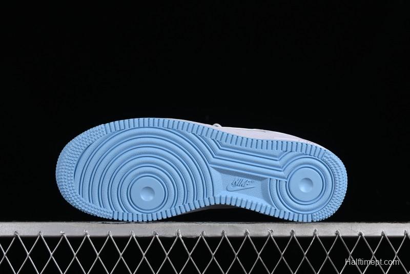 Nike Air Force 1 '07 Low White Blue Casual Sneakers - FQ4296-100