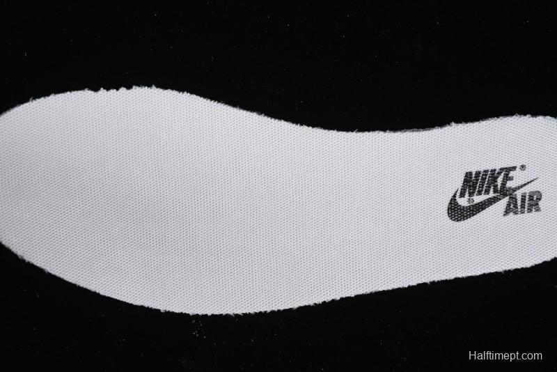 Nike Travis Scott x Fragment Design x Jordan Air Jordan 1 Low OG SP AJ1 LV Black Denim Print Low-Top Casual Sneakers - SJ2068-008