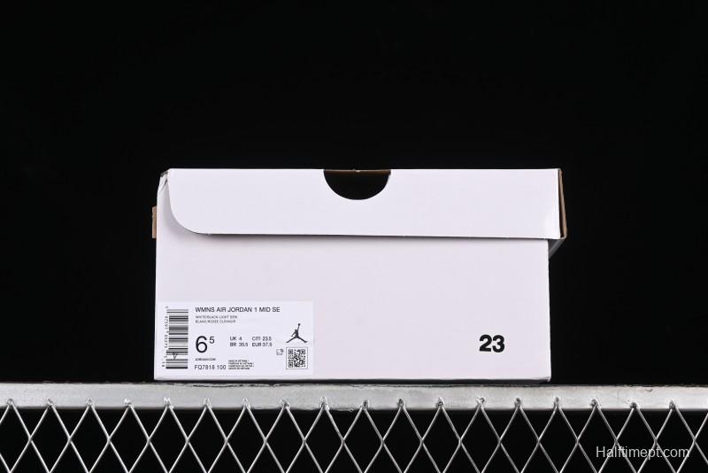 Nike Air Jordan 1 Mid AJ1 Snake Black Green Toe Mid-Top Basketball Shoes - FQ7818-100