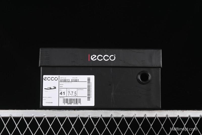 ECCO 2024 New Fashion Simple Versatile Genuine Leather White Sneakers - 61881301001
