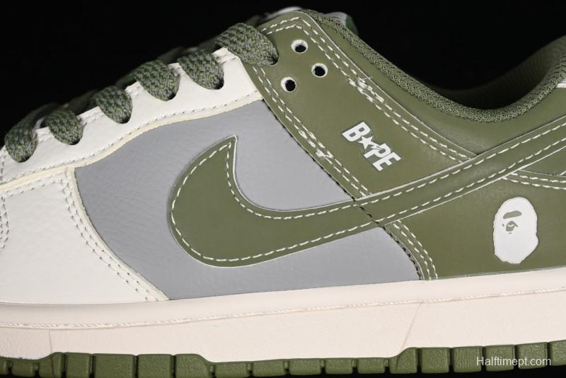 Nike SB Dunk Low Bape Collaboration Anniversary High-End Custom Sneakers - BB8969-004