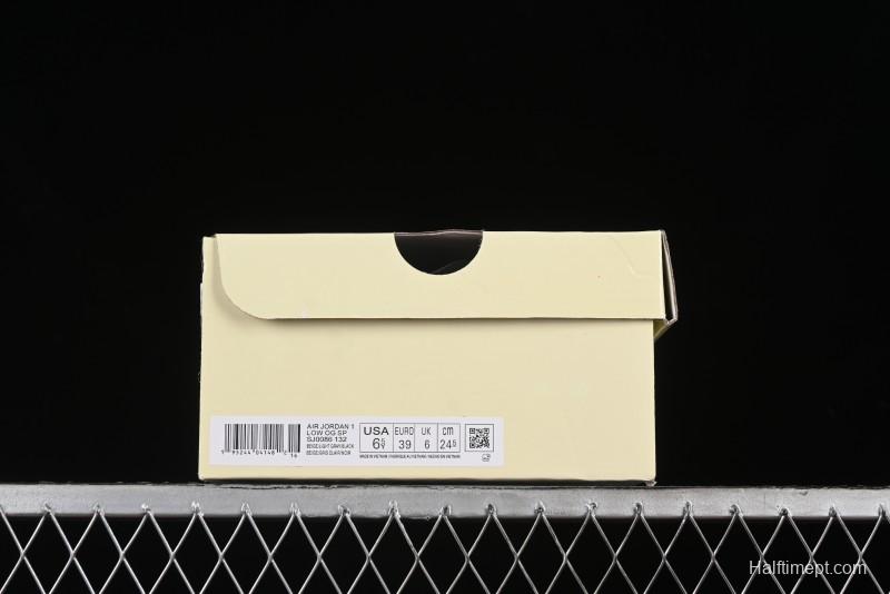 Nike Travis Scott x Fragment Design x Air Jordan 1 Low OG SP AJ1 Supreme Collaboration - SJ0086-132