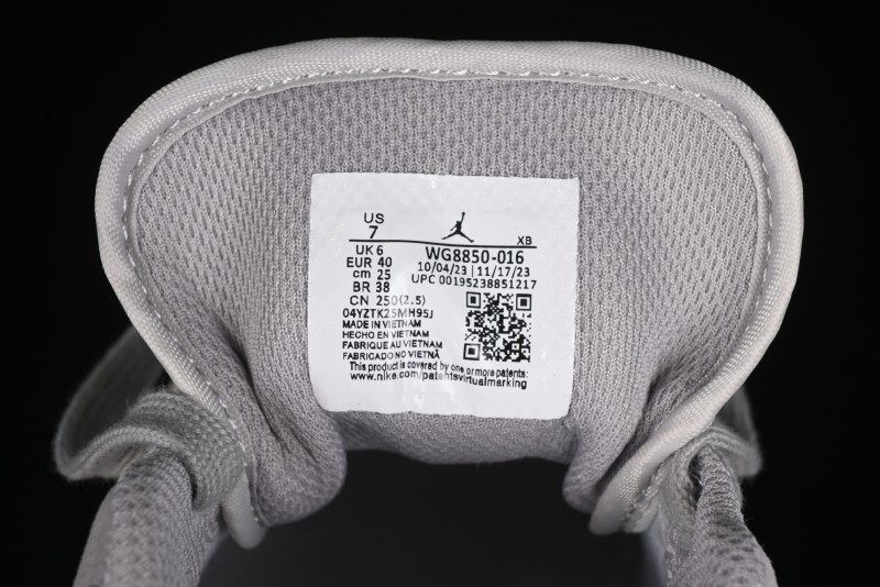 Nike Air Jordan 1 Low Stussy Collaboration - Light Green Elegant Grey Retro Basketball Shoes - WG8850-016