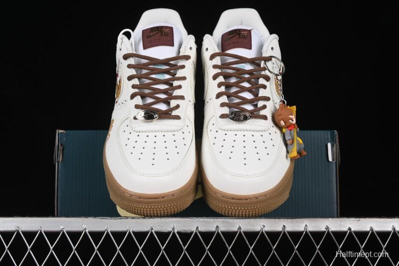 Nike Air Force 1 '07 Low "Open Cirrus" Black Myth Wukong Theme Casual Sneakers - FV3700-211