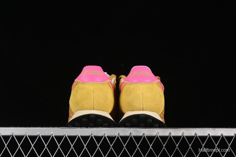 Stussy x Nike Roshe Run LD-1000 Comfortable Versatile Non-Slip Durable Waffle Low-Top Casual Running Shoes - FQ5369-700