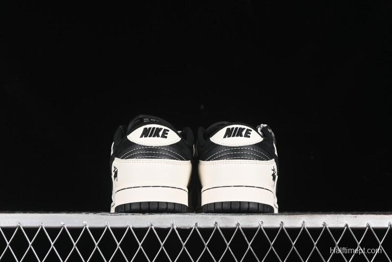 Nike SB Dunk Low Stussy Collaboration - Anniversary High-End Custom Low-Top Casual Sneakers - XY1688-016