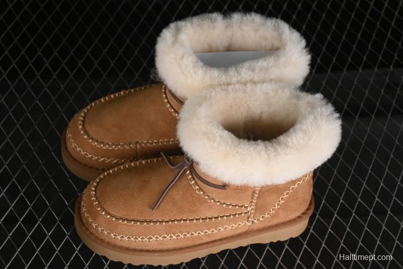 UGG Classic Mini Alpine Genuine Leather Warm and Versatile Snow Boots - 1158251