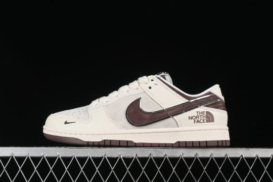 Nike SB Dunk Low The North Face Collaboration Anniversary Edition Premium Custom Low-Top Casual Skate Shoes - DQ1098-515