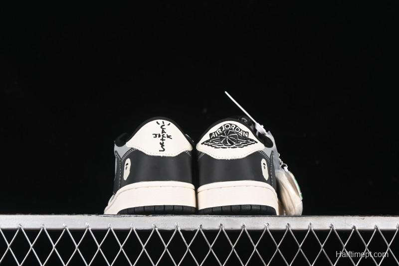 Nike Travis Scott x Fragment Design x Air Jordan 1 Low OG SP AJ1 Bape Collaboration - BB6511-626