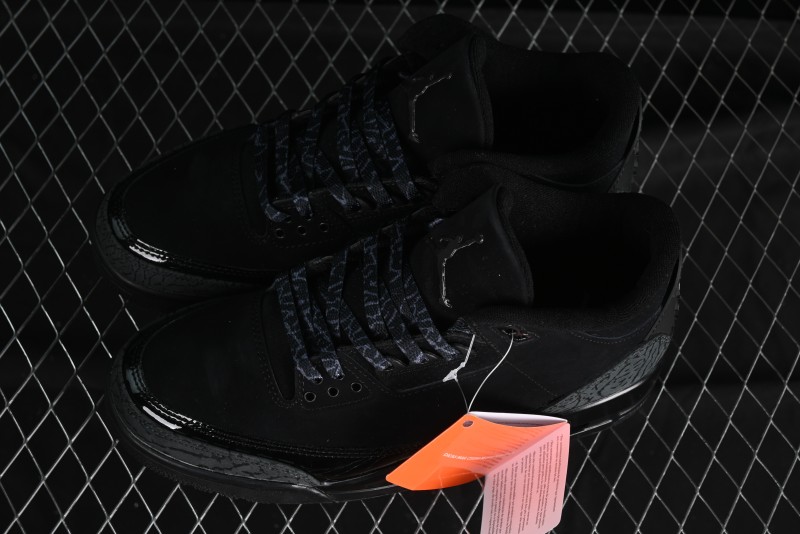 Nike Air Jordan 3 Retro Basketball Shoes in Midnight Black - CT8532-001