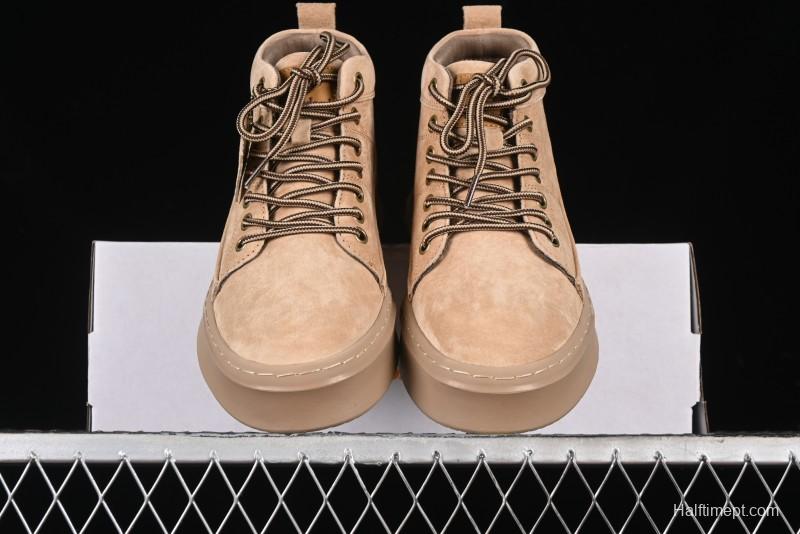 Timberland Outdoor Mid-Top Casual Martin Boots with Premium Suede Leather - TB10072SAND