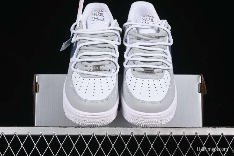 Nike Air Force 1 '07 Low Frozen Custom Paint Low-Top Casual Sneakers - ZH0316-035
