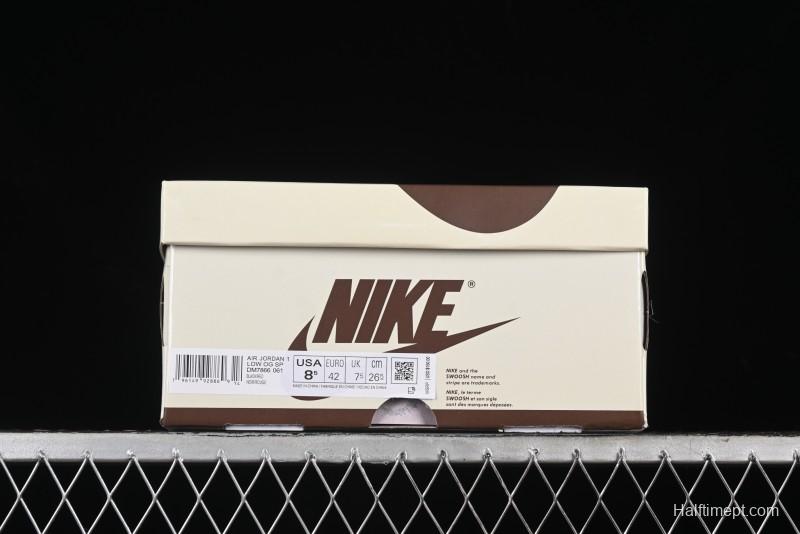 Nike Travis Scott x Air Jordan 1 Low OG AJ1 Reverse Swoosh Sneakers - DM7866-061