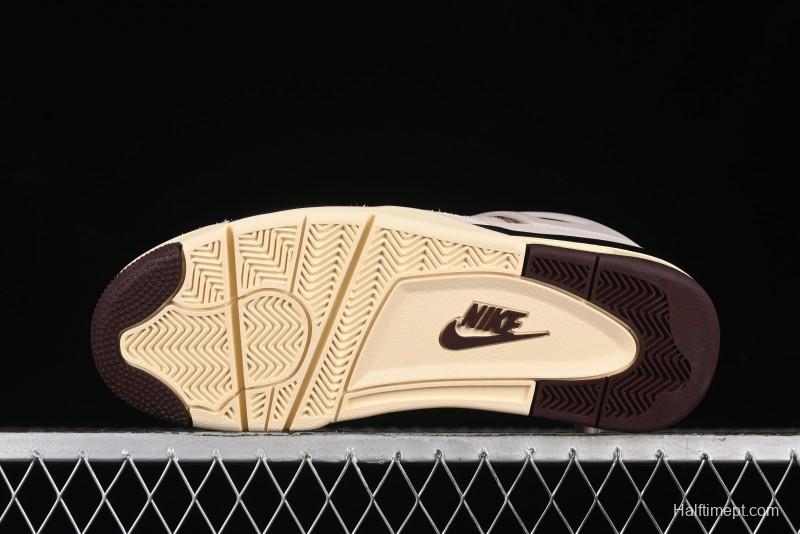 Nike A Ma Maniere x Air Jordan 4 Retro "Fossil Stone" Sneakers - FZ4810-200