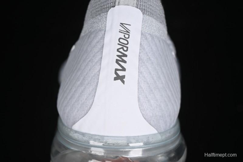 Nike Vapormax Flyknit Breathable Casual Running Shoes with Full-Length Air Cushion - 849558-100