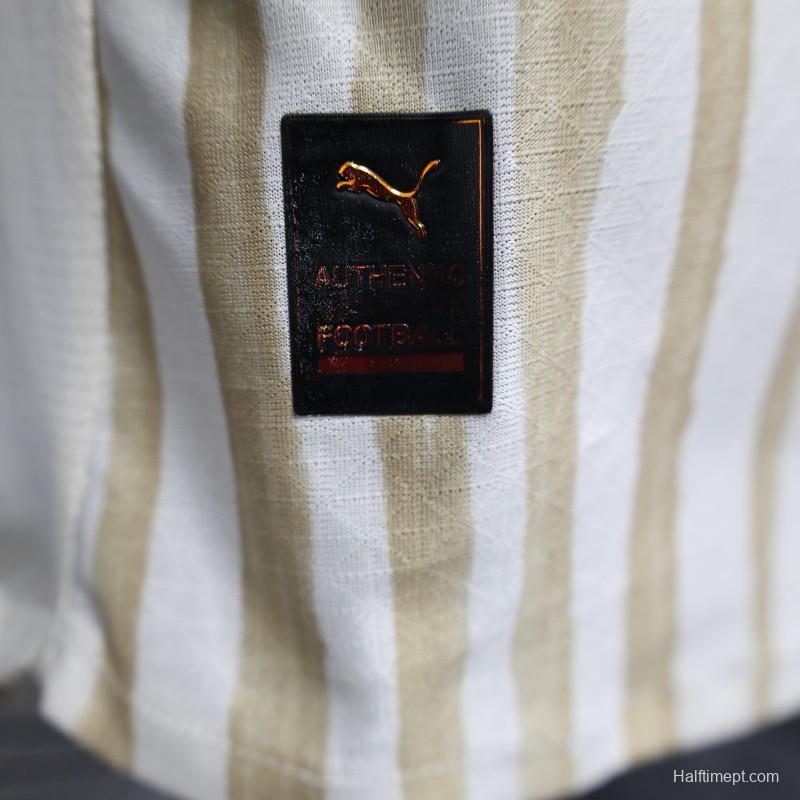 Player Version 25/26 Al Hilal White with Gold Stripes Jersey