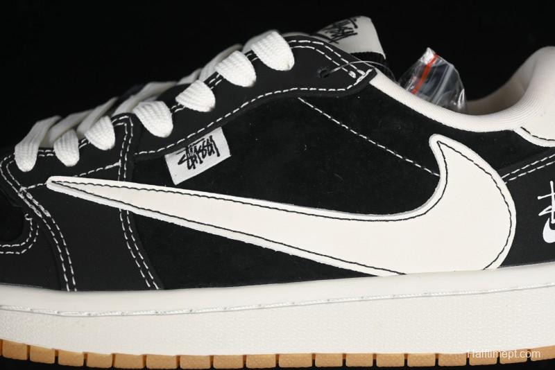 Nike Travis Scott x Fragment Design x Air Jordan 1 Low OG SP AJ1 Retro Sneakers - JH6089-004