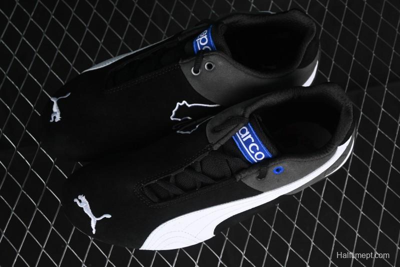 Puma Sparco Future Round Toe Lace-Up Leather Cowhide Fabric Low-Top Lifestyle Casual Shoes - 307936-01