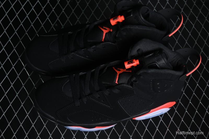 Nike Air Jordan 6 Retro Basketball Shoes with Infrared Design and 3M Reflective Details - 384664-060