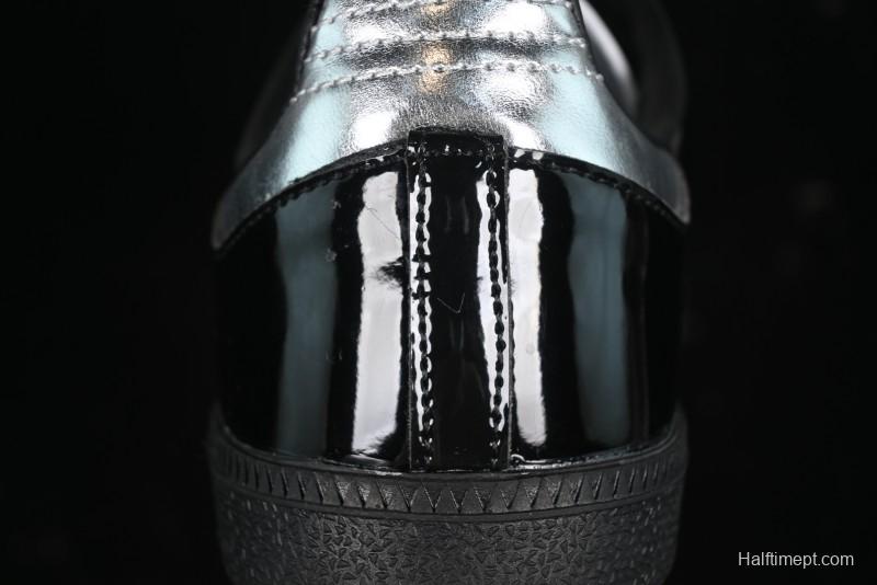Adidas Samba Atmos IH3364 Patent Leather Black Silver Casual Sneakers