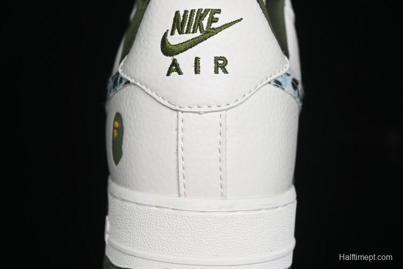 Nike Air Force 1 '07 Low BAPE Collaboration - Camo Swoosh Low-Top Casual Sneakers DF0188-012