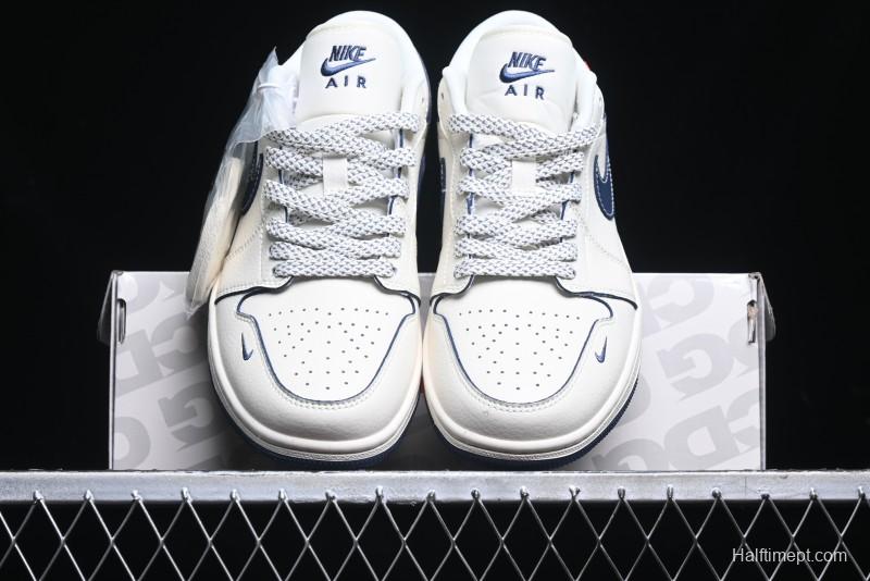 Nike Air Jordan 1 Low Supreme x The North Face Retro Basketball Shoes - XX3318-188