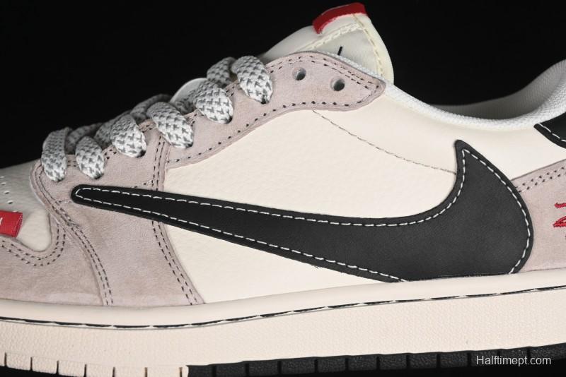 Nike Travis Scott x Fragment Design x Air Jordan 1 Low OG SP AJ1 Retro Sneakers - SJ2068-131